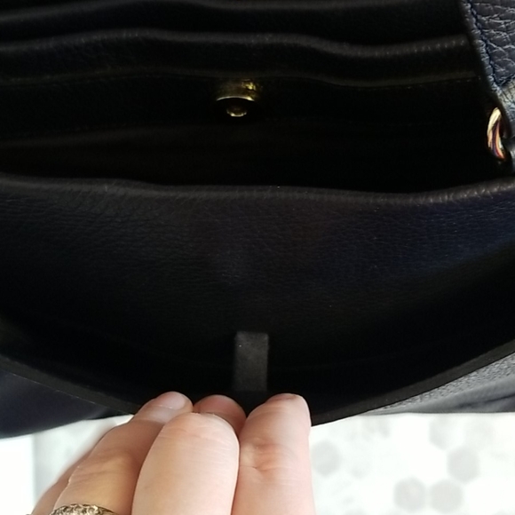 DIMONI navy leather handbag - Picture 10 of 14